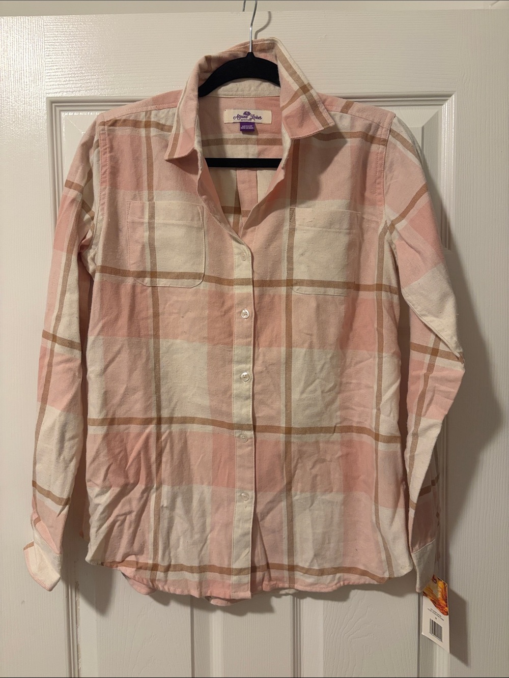 Croft & Barrow Pink Plaid Button-Down Shirt